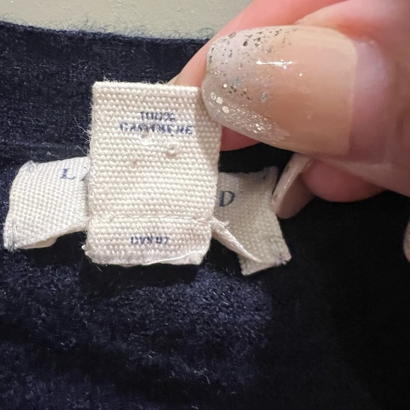 Lands End Navy Blue Cardigan - Picture 4 of 5